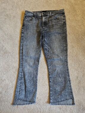 MOTHER Black Washed Denim Jeans